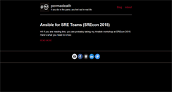 Desktop Screenshot of permadeath.com