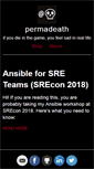 Mobile Screenshot of permadeath.com