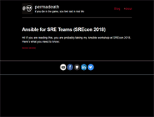 Tablet Screenshot of permadeath.com